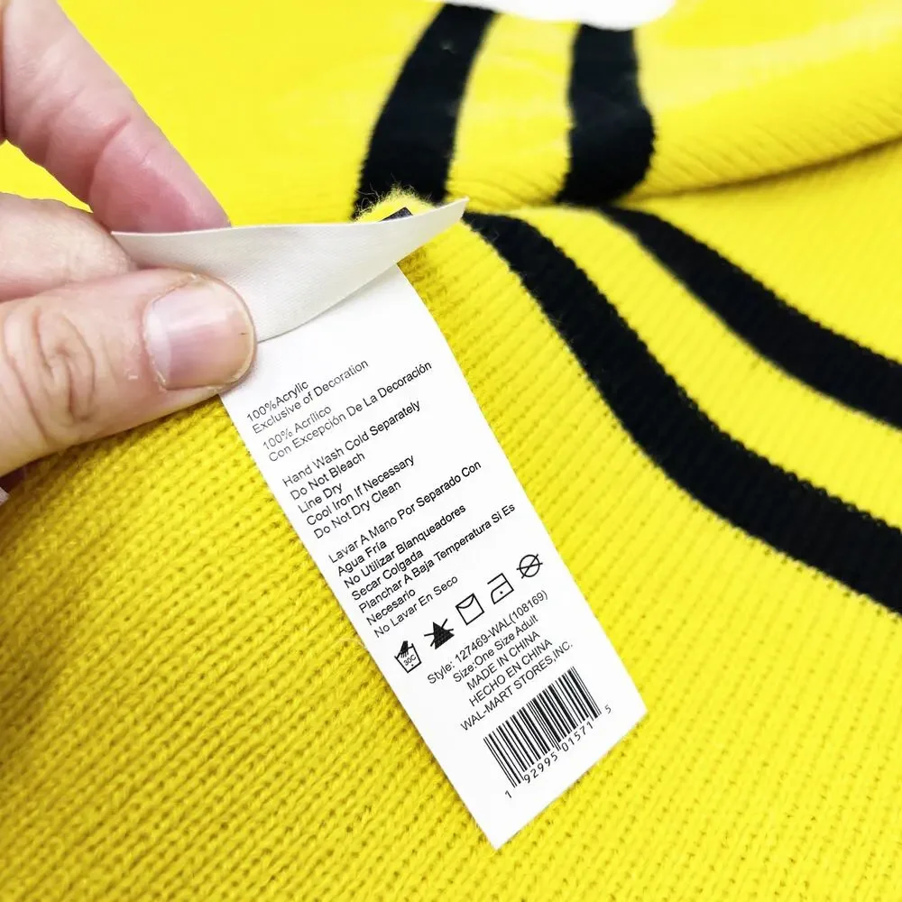 [Harry Potter] Wizarding World Hufflepuff Yellow Striped Scarf Hogwarts Cosplay